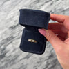 Vintage English 18k Yellow Gold Ruby Diamond Spiral Line Band Ring - Video showing the piece