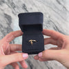 Vintage 14k Yellow Gold Hot Air Balloon Dangle Charm Ring 7.00