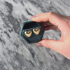 Vintage 14k Yellow Gold Puffy Hearts Stud Earrings - Video showing the piece