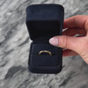 Estate 18k Yellow Gold Sapphire Diamond Alternating Band Ring - Video showing the piece