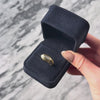 Vintage Heavy 18k Yellow Gold Diamond Chic East-West Ribbed Ring - Video showing the piece