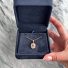 Estate 14k Rose Gold 1.2ct Morganite .29cttw Diamond Floriform Halo Pendant - Video showing the piece