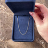 Estate Platinum 1.5mm Solid Cable Chain - Video showing the piece
