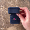 Vintage 14k Yellow Gold 1.03ct Purplish Red Ruby Diamond GIA Classic Glittering Trio Ring - Video showing the piece