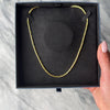 Estate Italian 14k Yellow Gold Sleek Bar Link Chain Necklace - Video showing the piece