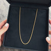 Vintage Lightweight 18k Yellow Gold Chic Round Mesh 1.85mm Chain - Video showing the piece