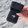 Antique 14k White Gold .524cttw Old Mine Cut Diamond Crossover Brilliance Ring - Video showing the piece