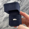 Antique Art Deco 18k White Gold Old Mine Cut Diamond Step-Shoulder Solitaire Ring - Video showing the piece