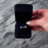 Vintage Heavy 14k Yellow Gold Lapis Lazuli Modernist Signet Ring - Video showing the piece