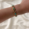 Heavy & Rare Tiffany & Co. 18k Yellow Gold Turquoise Mid Century Bracelet - Video showing the piece