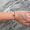 Vintage 14k Yellow Gold Peridot Bright Swirling Bracelet - Video showing the piece