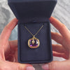 Antique Victorian Heavy 14k Yellow Gold 17.01ct Amethyst Incredible Snake Framed Pendant - Video showing the piece