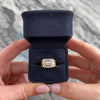 Vintage Heavy 14k Yellow Gold & Platinum .92cttw Diamond Bold Etched Shoulder Ring - Video showing the piece