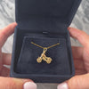 Vintage 12k Yellow Gold Cruising Articulated Motorcycle Charm / Pendant - Video showing the piece