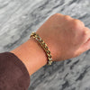 Vintage Italian 18k Yellow & White Gold Diamond Stunning Curb Link Bracelet - Video showing the piece