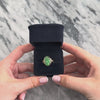 Antique 14k Yellow Gold 3.48ct Jade Old Mine Cut Diamond Lush Carved Floral Sparkle Ring - Video showing the piece