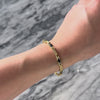 Vintage 14k Yellow Gold 1.8cttw Sapphire Diamond Cable Link Line Bracelet - Video showing the piece