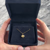 Vintage Lightweight 14k Yellow Gold Dainty Star Detail Heart Charm / Pendant - Video showing the piece