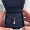 Vintage 14k Yellow Gold Opal Old Mine Cut Diamond Fantastic Open Border Pear Dangle Pendant - Video showing the piece