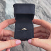 Antique 14k Yellow Gold Old European Cut Diamond Dainty Detailed Solitaire Ring - Video showing the piece