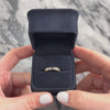 Vintage 14k Yellow Gold Blue Sapphire Diamond Classic Channel Band Ring - Video showing the piece