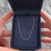 Vintage Italian 18k White Gold Sleek Cable Link 1.3mm Chain - Video showing the piece