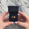 Vintage 14k Yellow Gold 4.82cttw Smoky Citrine .92cttw Smoky Quartz Diamond Bold Geometric Checkerboard Ring - Video showing the piece