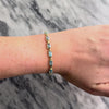 Vintage 14k Yellow Gold 9.69cttw Blue Topaz Refined Emerald-Cut Link Bracelet - Video showing the piece