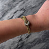 Vintage 14k Yellow & White Gold .237cttw Diamond Rope Buckle Bracelet - Video showing the piece