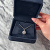 Antique Art Deco 14k White Gold Old European Cut Diamond Rose Cut Diamond Dainty Floriform Burst Pendant - Video showing the piece