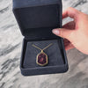 Vintage Large 14k Yellow Gold 12.23ct Pink Tourmaline Hexagonal Slice Pendant - Video showing the piece