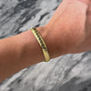 Vintage Italian 14k Yellow Gold Wonderful Textured Draping Link Bracelet - Video showing the piece