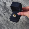 Vintage Heavy 14k White Gold 2.3cttw Citrine Diamond Brushed Bezel Set Ring - Video showing the piece