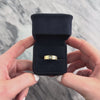Vintage 14k Yellow Gold Diamond Flush Set Ribbed Band Ring - Video showing the piece
