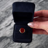 Vintage 10k Yellow Gold Carnelian Signet Style Ring - Video showing the piece