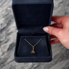 Antique Art Deco 14k Yellow Gold Diamond Dual Triangle Charm / Pendant - Video showing the piece