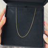 Vintage Italian 14k Yellow Gold 1.2mm Sleek Box Chain - Video showing the piece