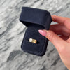 Vintage 14k Yellow Gold Gleaming Wide Incised Pattern Eternity Band Ring - Video showing the piece