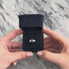 Vintage 14k White Gold 1.42ct Blue Synthetic Sapphire Natural Diamond Striking Dual Channel Shoulder Ring - Video showing the piece