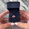 Vintage 14k Yellow Gold .93ct Ruby Diamond Dazzling Oval Halo Ring - Video showing the piece