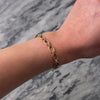 Vintage 14k Yellow Gold Oval Links Charm Bracelet - Video showing the piece