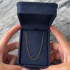 Vintage 14k Yellow Gold 1.1mm Rolo Chain 18.25