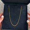 Vintage Italian Heavy 14k Yellow Gold Elegant Wheat 2.4mm Chain - Video showing the piece