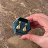Vintage Italian 14k Yellow Gold Dual Texture Woven Stud Dangle Earrings - Video showing the piece