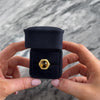 Vintage Heavy Italian 18k Yellow Gold 4.76ct Citrine Sculptural Hexagon Ring - Video showing the piece