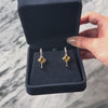 Vintage 14k White Gold Citrine Smoky Quartz Dazzling Briolette Dangle Earrings - Video showing the piece