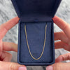 Estate 14k Yellow Gold 1mm Wheat Chain 18