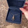 Vintage 14k Yellow Gold Carabiner Charm Holder Pendant - Video showing the piece
