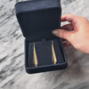 Vintage 14k Yellow Gold Long Sparkling Artistic Dangle Earrings - Video showing the piece