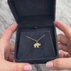 Vintage Lightweight 14k Yellow Gold Adorable Textured Elephant Charm / Pendant - Video showing the piece